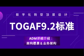 ADM详细介绍：架构愿景＆业务架构视频封面
