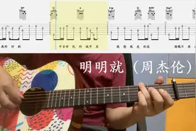 【吉他独奏慢速示范】明明就（周杰伦）视频封面