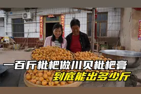 一百斤枇杷能做多少枇杷膏，方法简单川贝枇杷膏，老少皆宜很有用视频封面
