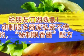 给朋友救急！研制很多商家私密不传的“秘制飘香酱”配方视频封面