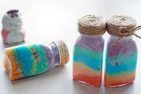 糖果瓶子不要扔，可以DIY彩虹漂流瓶，摆在桌上超好看视频封面