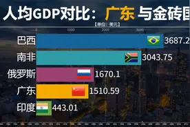 近六十年广东省与金砖国家人均GDP对比，广东能超过南非吗？视频封面