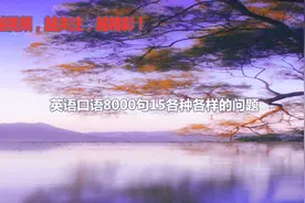 英语口语8000句15各种各样的问题怎么用英语表达英语视频封面