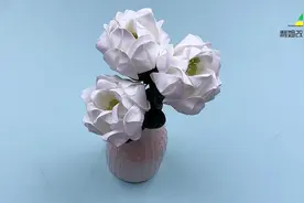 纸巾秒变高端雅致的花朵，手工制作轻松搞定，详细教程视频封面