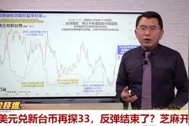 美元兑新台币再触33，反弹结束？房企融资环境变化，芝麻开门视频封面