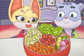 动物神探阿姆小溪接到新任务，出发前来盘蜜饯补充能量！视频封面
