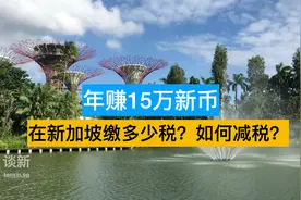 年赚15万新币，在新加坡缴多少税？如何减税？视频封面