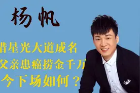 凭借星光大道冠军成名，谎称父亲患癌捞金千万的杨帆，今下场如何视频封面