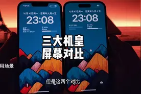 iPhone 14 Pro和13 Pro，三星S22 Ultra屏幕对比。视频封面