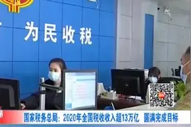 国家税务总局：2020年全国税收收入超13万亿元，圆满完成目标视频封面