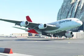 澳航空客A380飞机，着陆失败复飞重新降落在直布罗陀机场丨MFS视频封面