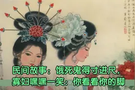 民间故事：饿死鬼得寸进尺，寡妇嘿嘿一笑：你看看你的脚视频封面