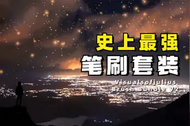 【PS神器】史上最强笔刷套装2.0，两分钟成为后期大神视频封面