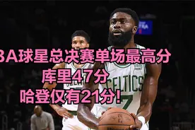 NBA球星总决赛单场最高分，库里47分，哈登仅有21分！视频封面
