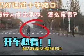 机动车绿灯通过十字路口，与过马路行人发生事故，责任如何判定？视频封面