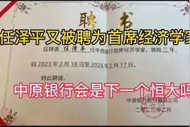 任泽平又被聘为首席经济学家，中原银行会是下一个恒大吗？视频封面