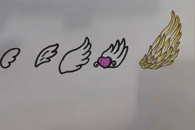 不同年级画的翅膀，你是哪个年级的呢.视频封面