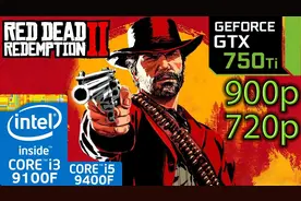 《荒野大镖客2》GTX 750ti  i3 9100f  i5 9400f 分辨率900p 720p视频封面