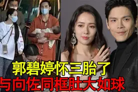 郭碧婷向佐同框照疑曝光，女方肚子大孕味足，二胎儿子躺爸怀里视频封面
