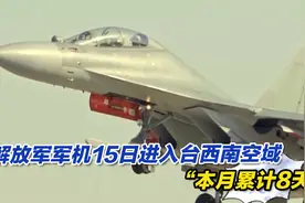 绿媒紧盯：解放军军机15日进入台西南空域，“本月累计8天”视频封面