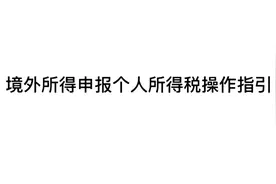 境外所得申报个人所得税操作指引视频封面
