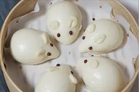 小老鼠馒头最简单的做法，过年一定要蒸一锅，松软香甜，孩子爱吃视频封面