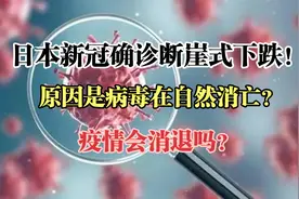 日本新冠确诊断崖式下跌！原因是病毒在自然消亡？疫情会消退吗？视频封面