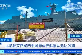 运送救灾物资的中国海军舰艇编队抵达汤加视频封面