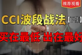 CCI波段战法，买在最低，出在最好，很实用，建议散户收藏视频封面
