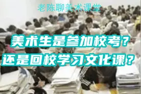 美术生是参加校考，还是回校学习文化课?视频封面