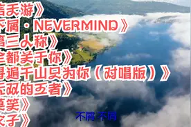 信天游，不屑·NEVERMIND，第三人称，全都关于你视频封面