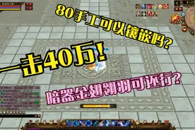 天龙八部怀旧服：给80手工武器镶嵌一颗4级宝石，暗器金翅翎羽