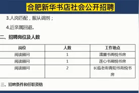 合肥新华书店（国企）社会招聘，大专可报，专业不限视频封面