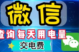 教老年人，如何在微信中交电费，查询每天的用电度数