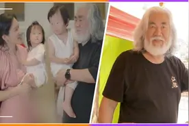 张纪中一家合体拍视频，娇妻小腹隆起被打码，疑似怀三胎视频封面