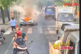 邵阳：路遇汽车自燃 公交司机奋勇救火视频封面