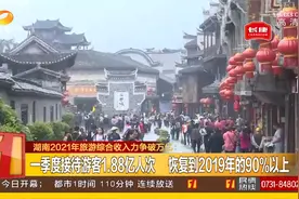 撒花！一季度接待游客1.88亿次，湖南2021旅游综合收入力争破万亿视频封面