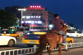拉风！四川小伙闹市区骑马，成功引起交警注意视频封面