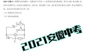 2021安徽中考物理视频封面