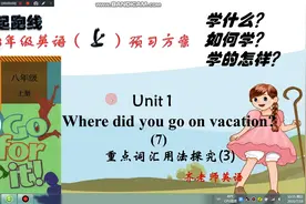 人教8年级英语上册预习方案 Unit1 （7）重点词汇用法探究（3）视频封面