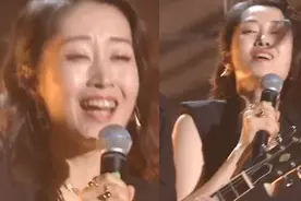 表情管理又失败？44岁刘敏涛舞台唱摇滚，紧身短裙身材让人羡慕视频封面