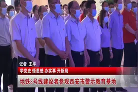 西安：地铁8号线建设者参观西安市警示教育基地视频封面