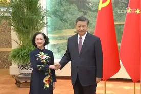 习近平会见越共中央政治局委员、中央书记处常务书记、中组部部长视频封面