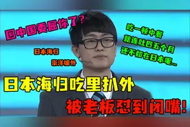 吃中餐就吐还是日本好？日本海归吃里扒外，被老板怼到闭嘴！爽！视频封面