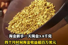 育空淘金客：淘金菜鸟一天淘3.8千克黄金，四个月收益超百万美元视频封面