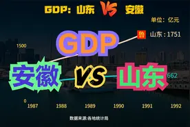 安徽被低估还是山东被高估了？1952-2021安徽VS山东GDP对比视频封面