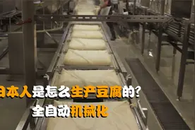 日本人是怎么生产豆腐的？全自动机械化，怪不得豆腐这么便宜视频封面