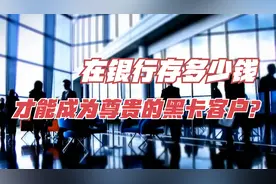 在银行存多少钱才能成为尊贵的黑卡客户？银行内部员工告诉你答案视频封面