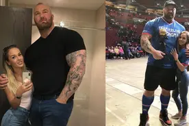 全球最强壮的男人！身高2米06体重达350斤，当他女友是什么感受？视频封面