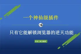 一个神仙级插件，只有它能解锁浏览器逆天功能，没用过的都是土鳖视频封面